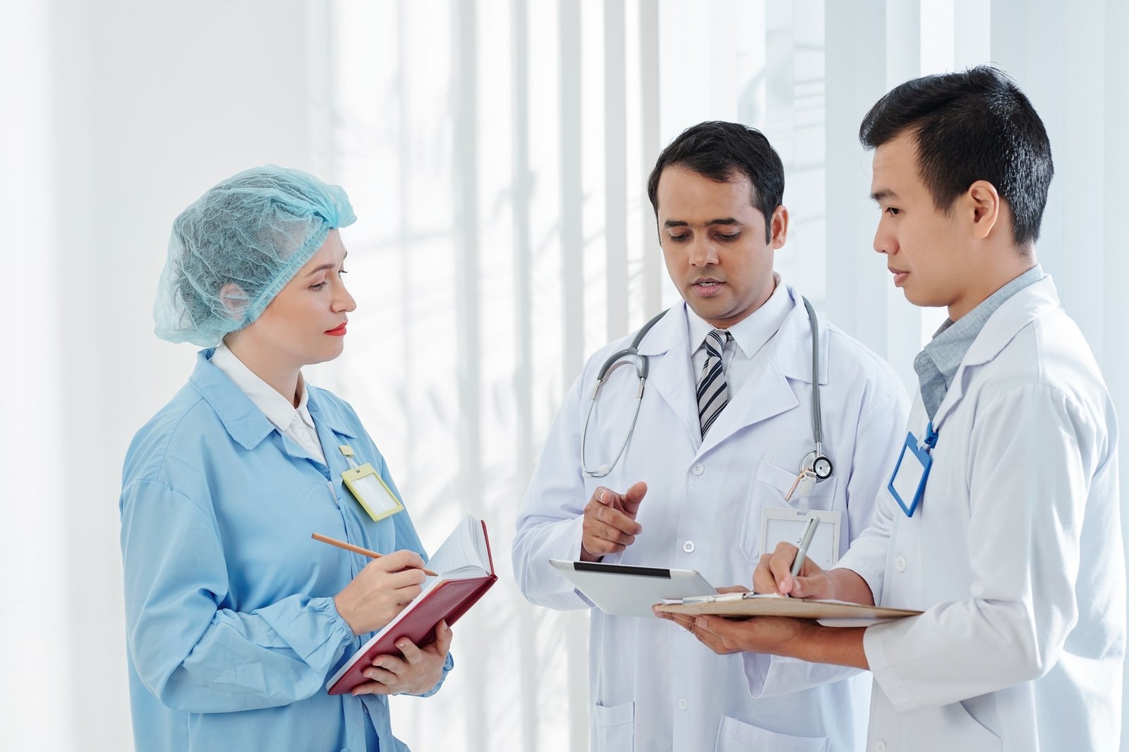 Physician discussing treatment plan