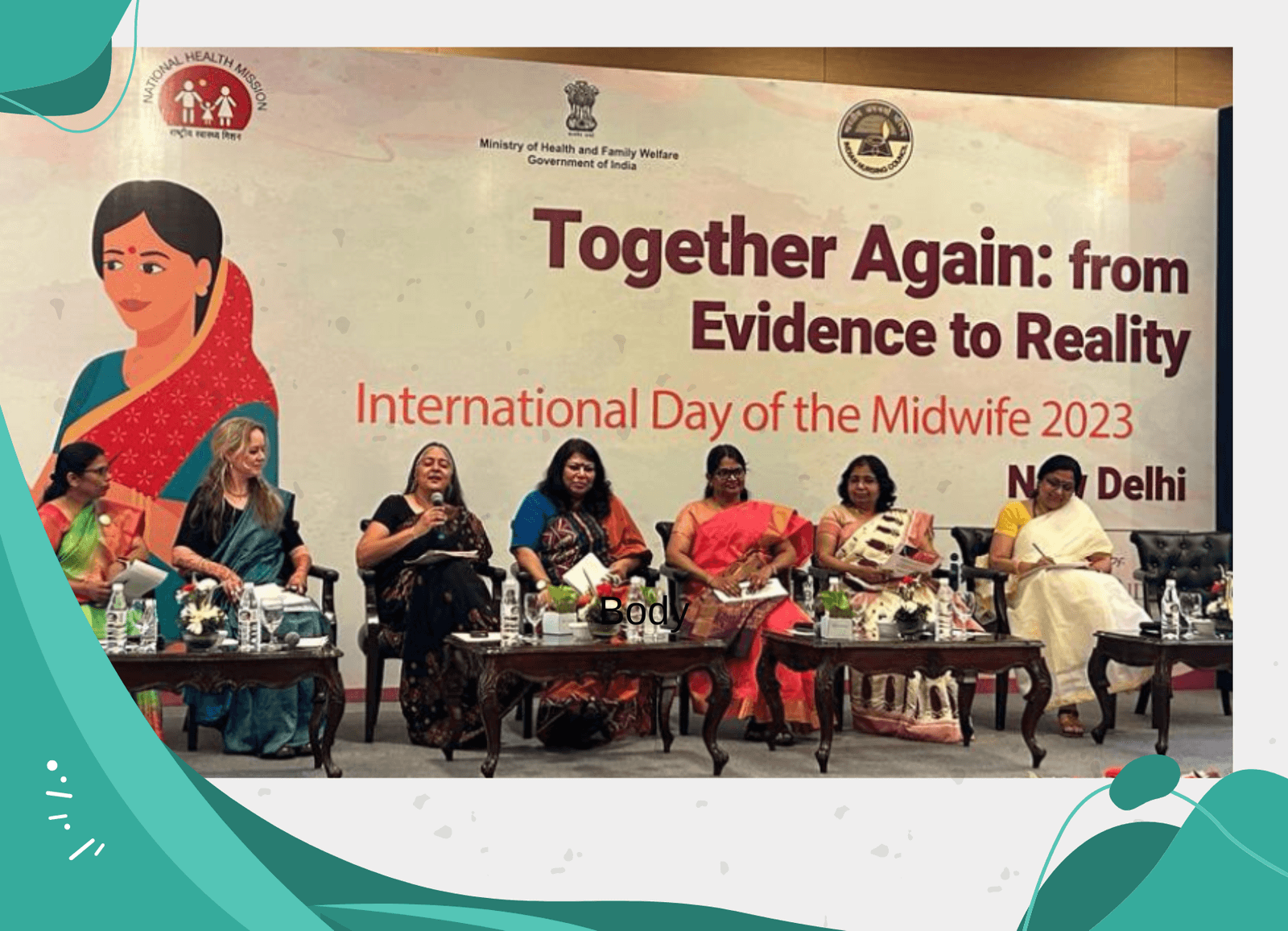 Nurse panelists round table of international day of midwife 2023